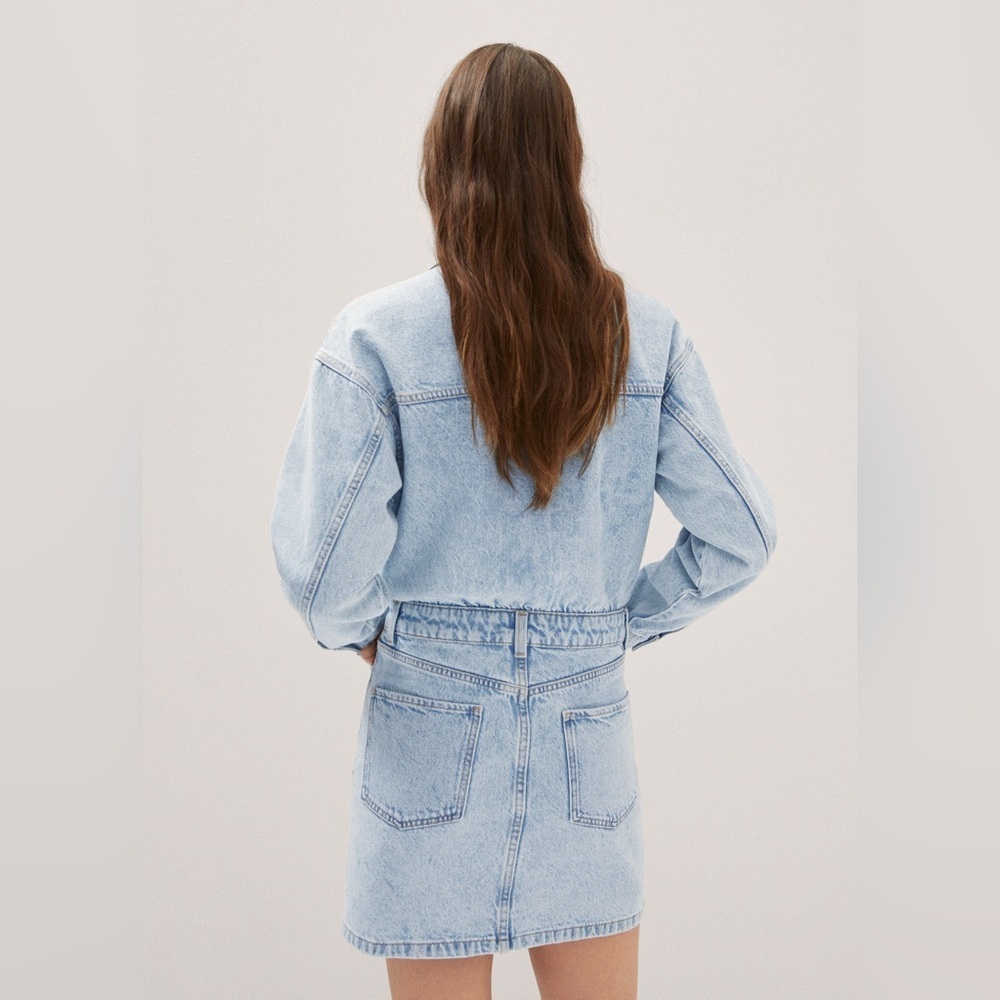 MANGO • DENIM DRESS WITH POCKETS • NWT - Picture 4 of 14